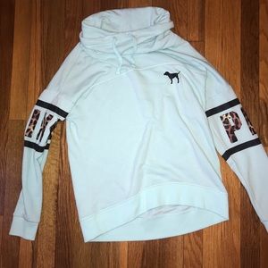 Mock turtle neck sweatshirt